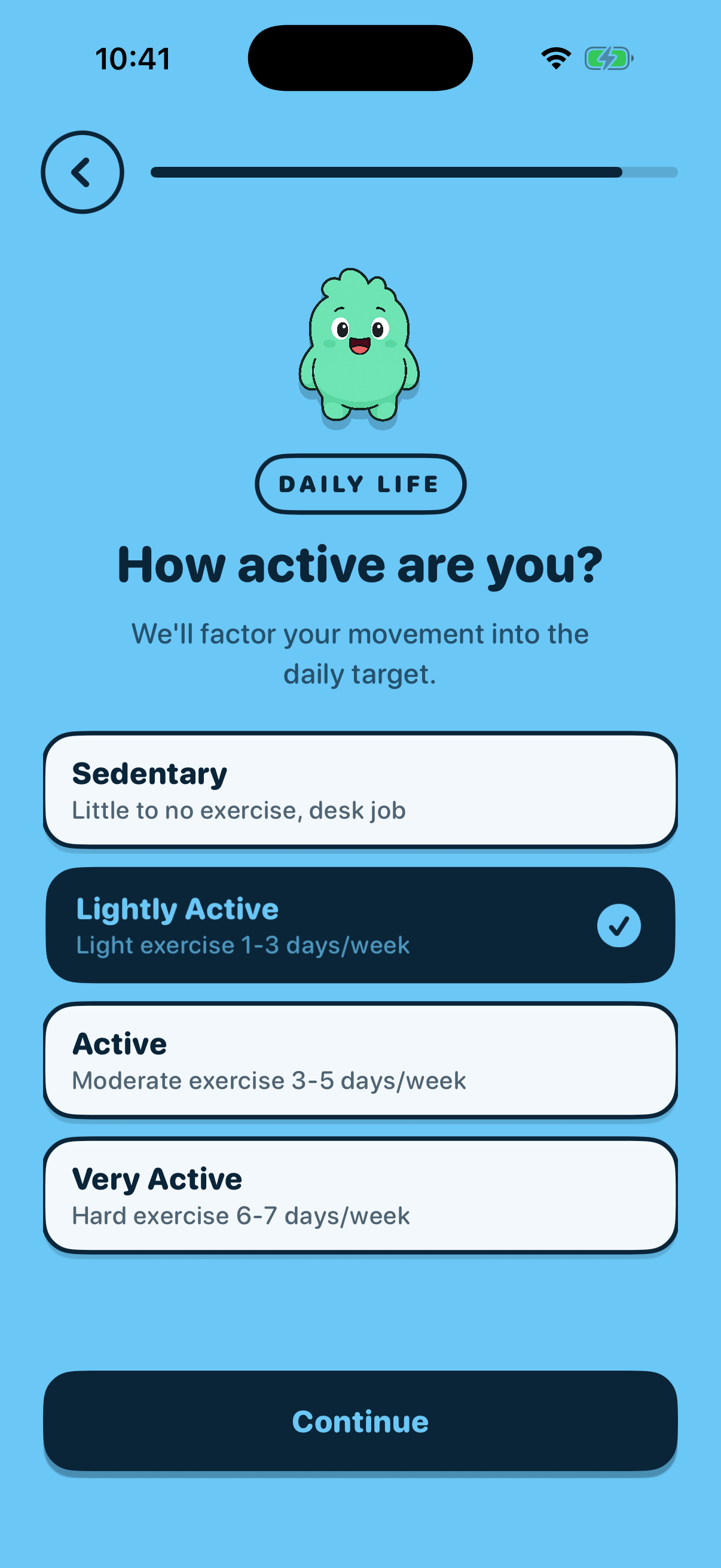 Activity level screen capture