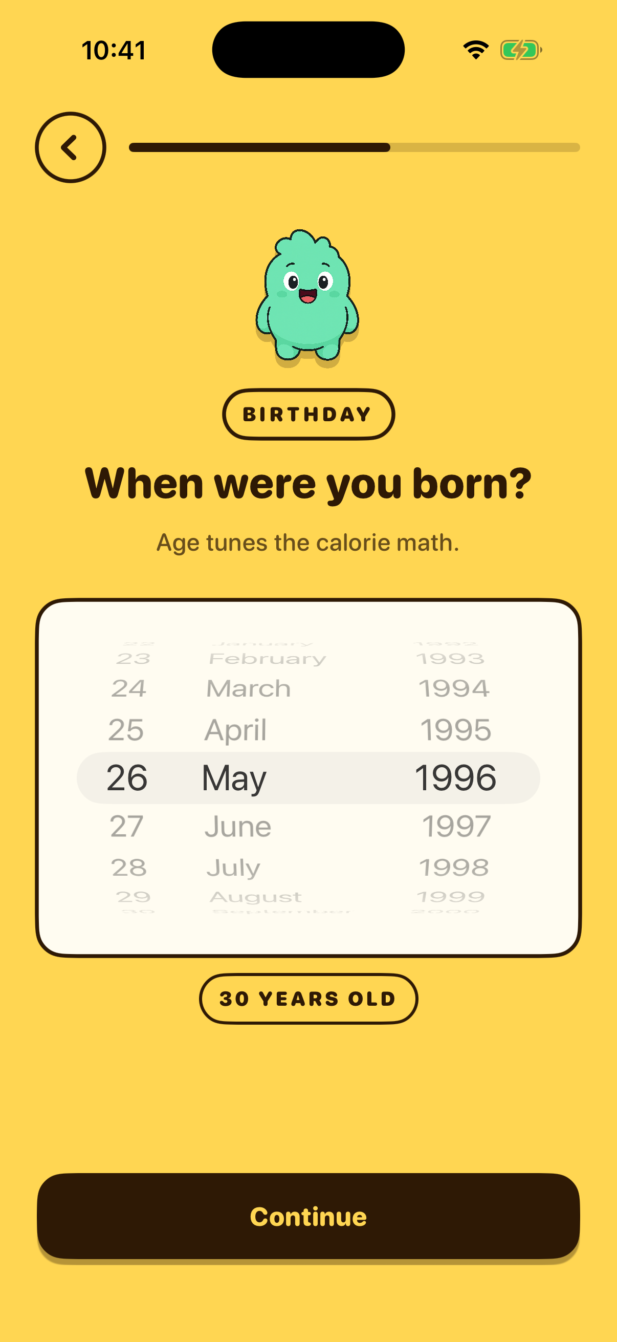 Birthday screen capture