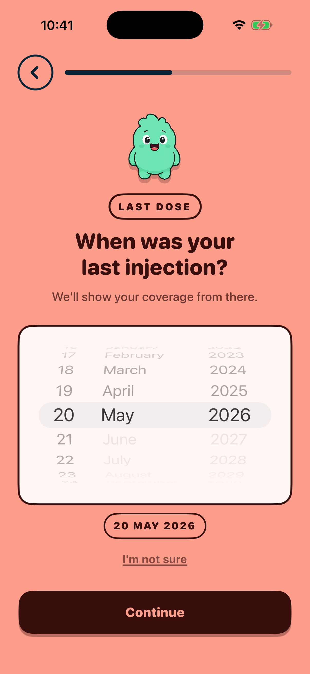Last injection screen capture
