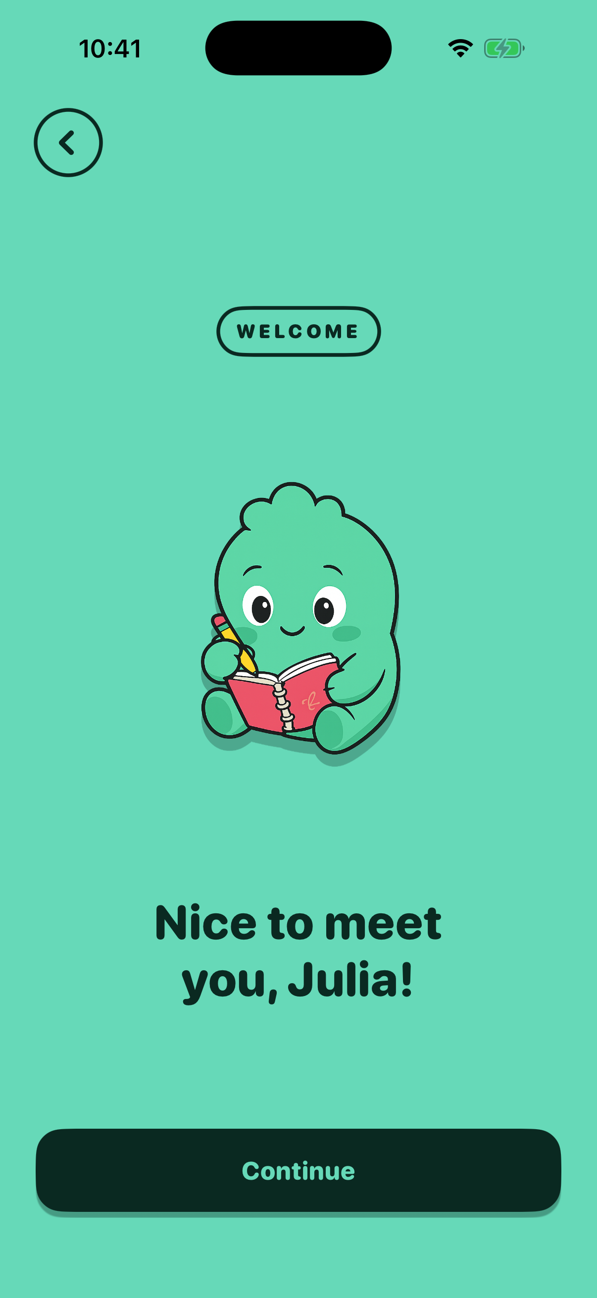 Name Affirmation screen capture