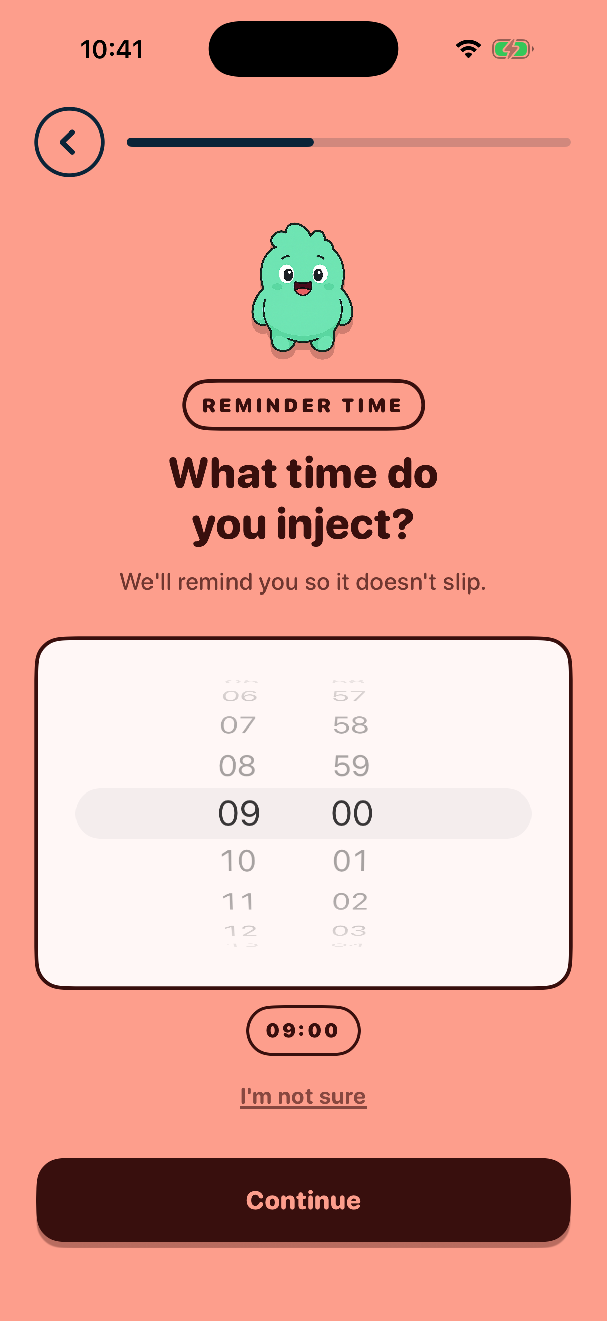 Schedule time screen capture