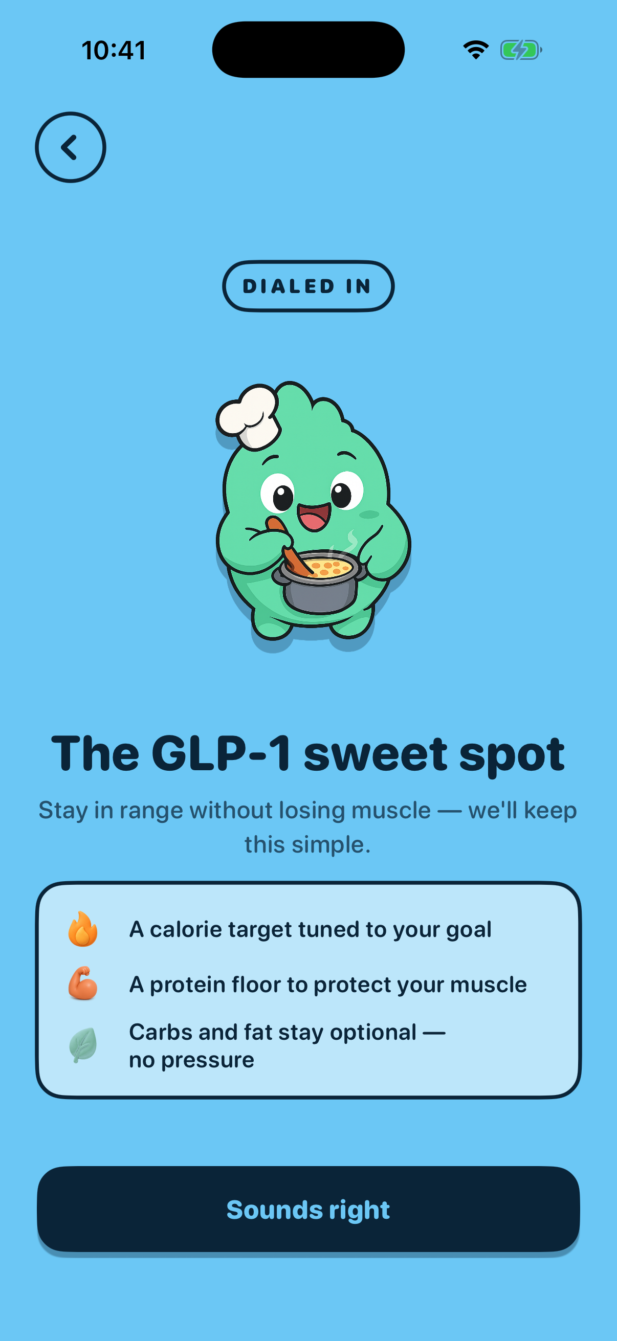 Tracking Affirmation screen capture
