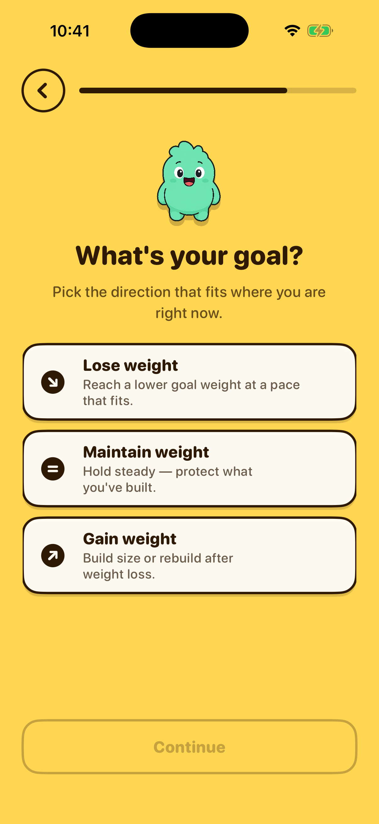 Weight Goal screen capture